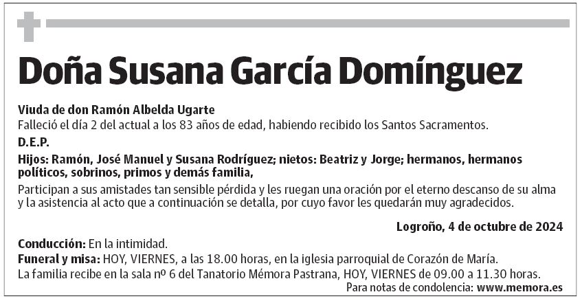 Doña Susana García Domínguez