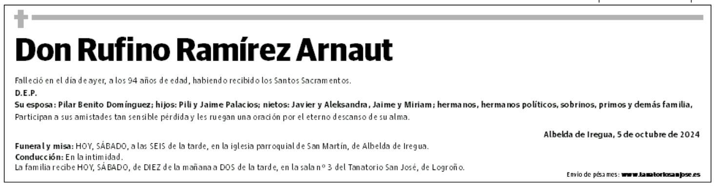 Don Rufino Ramírez Arnaut
