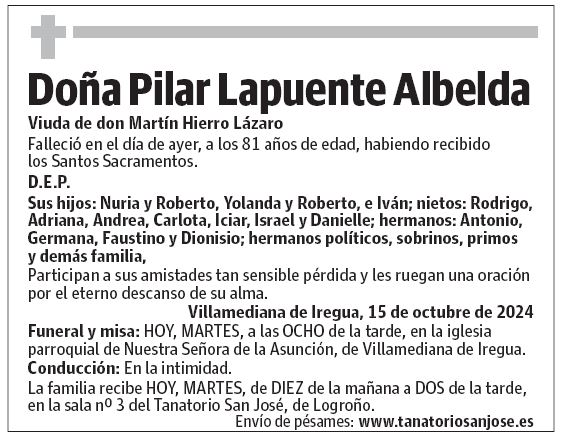 Doña Pilar Lapuente Albelda