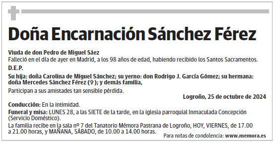 Doña Encarnación Sánchez Férez