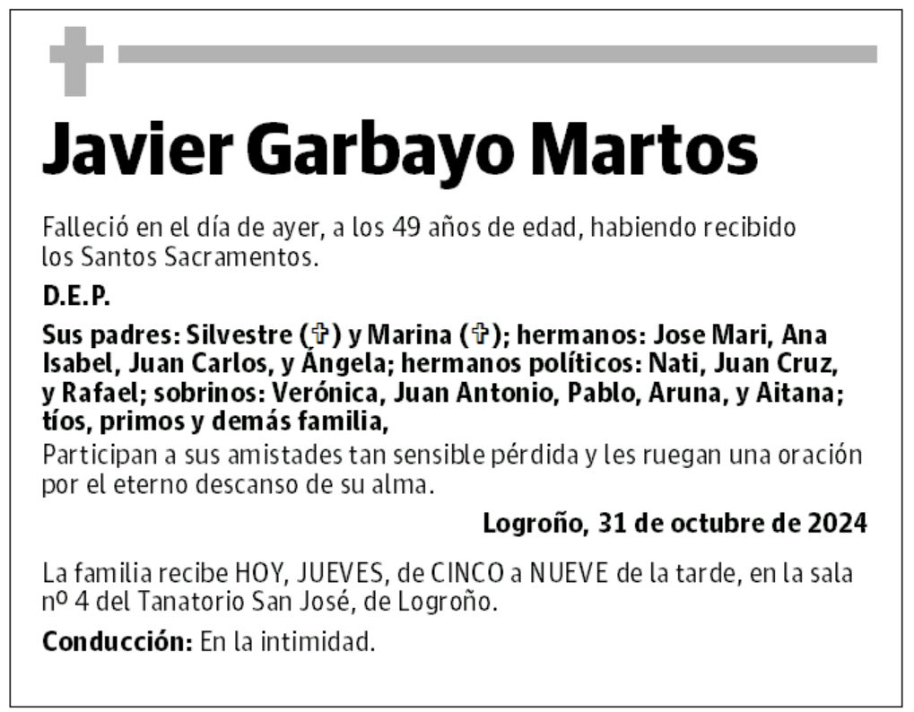 Javier Garbayo Martos