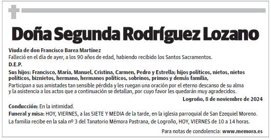 Doña Segunda Rodríguez Lozano