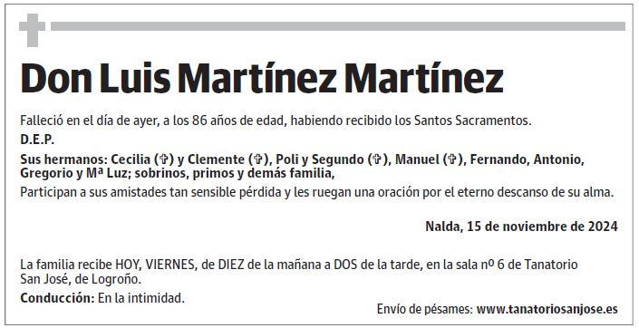 Don Luis Martínez Martínez