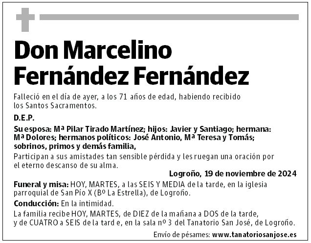Don Marcelino Fernández Fernández