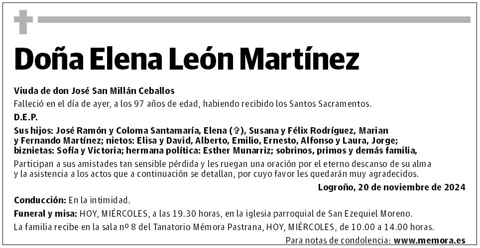 Doña Elena León Martínez