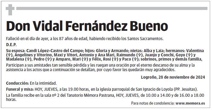 Don Vidal Fernández Bueno