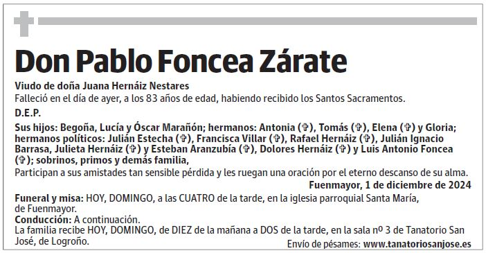 Don Pablo Foncea Zárate