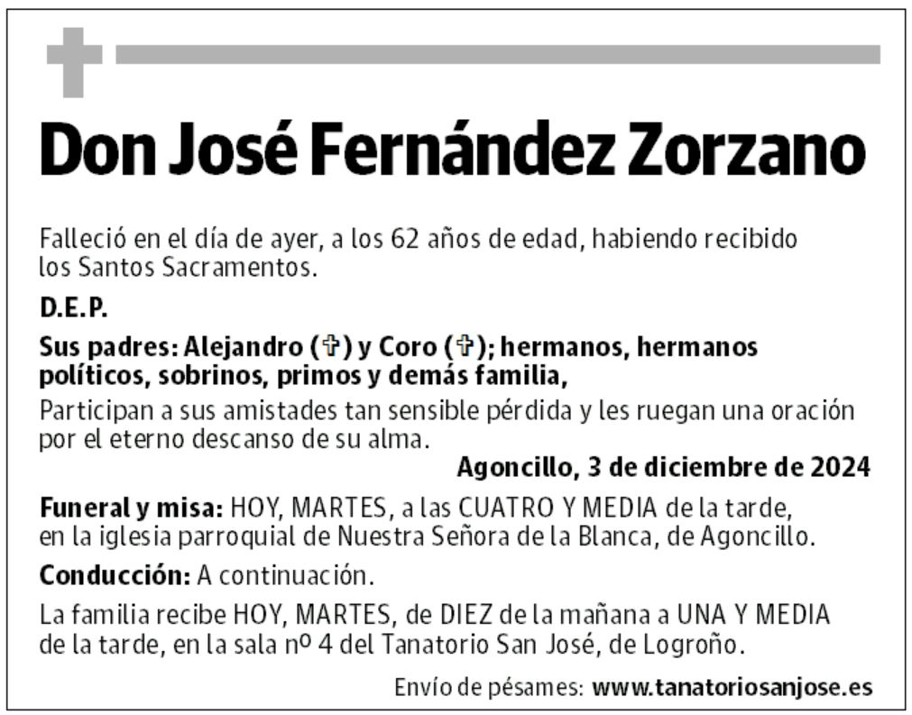Don José Fernández Zorzano