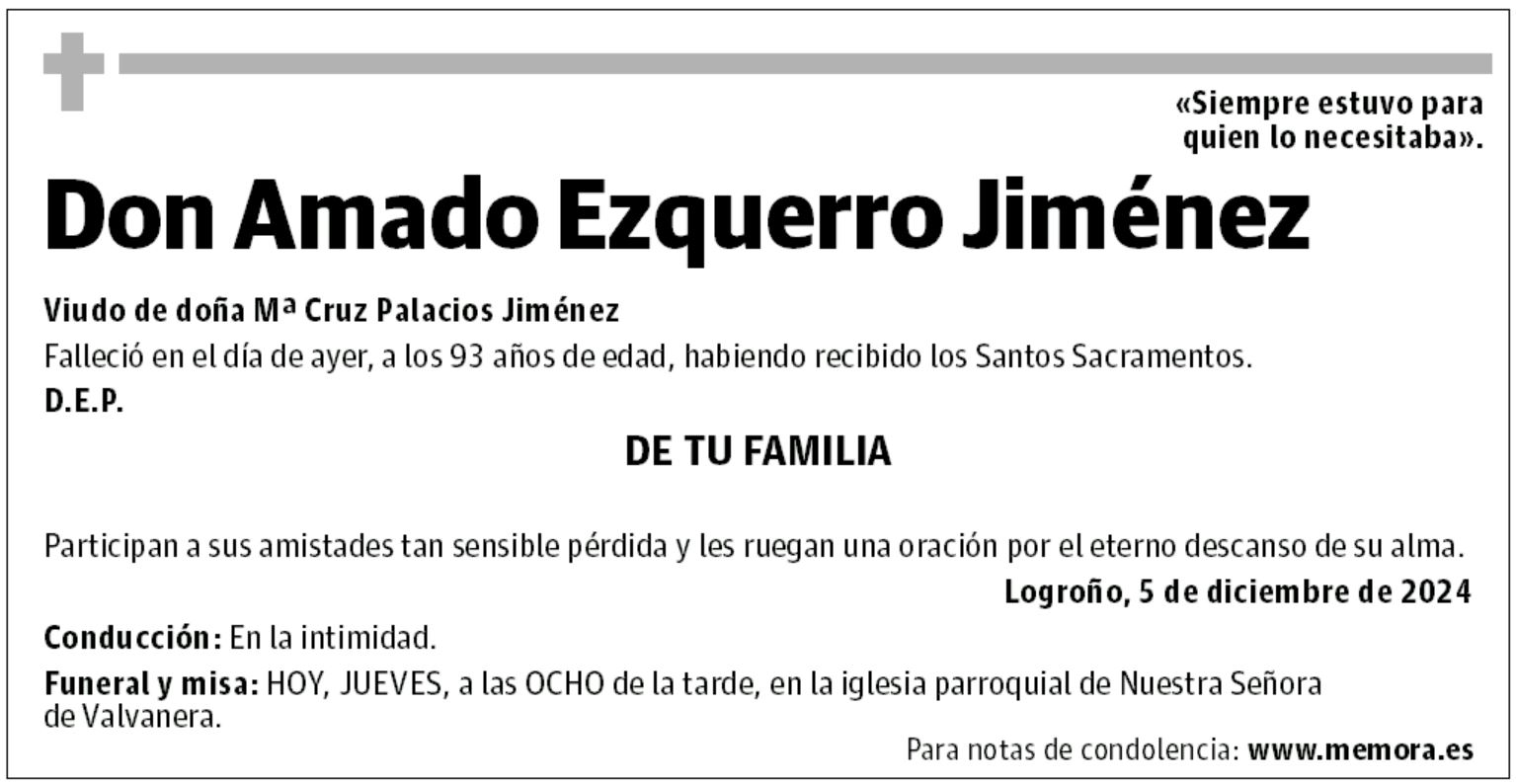 Don Amado Ezquerro Jiménez