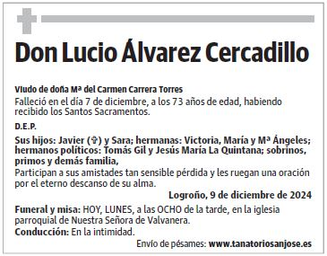 Don Lucio Álvarez Cercadillo