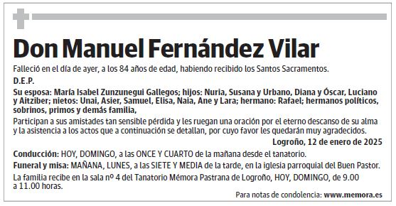 Don Manuel Fernández Vilar