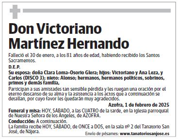 Don Victoriano Martínez Hernando
