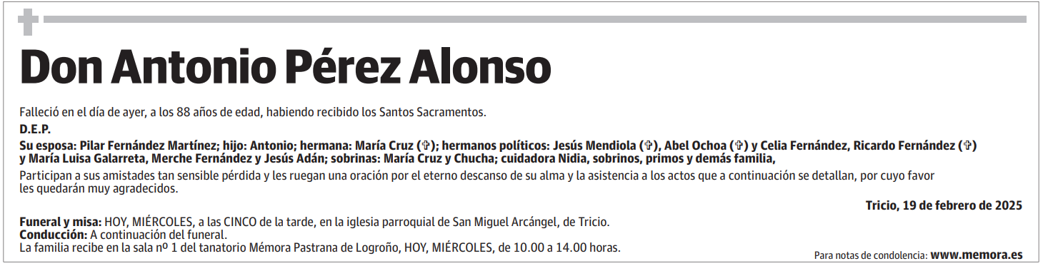 Don Antonio Pérez Alonso
