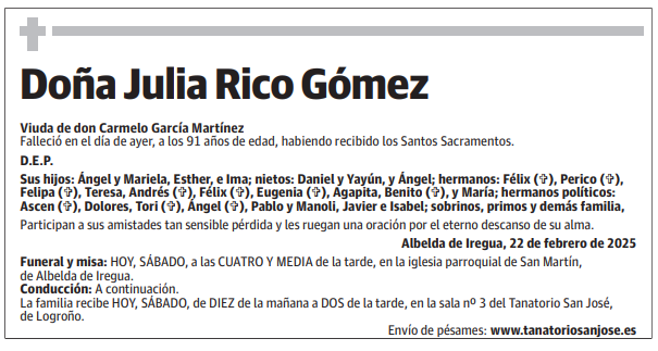 Doña Julia Rico Gómez