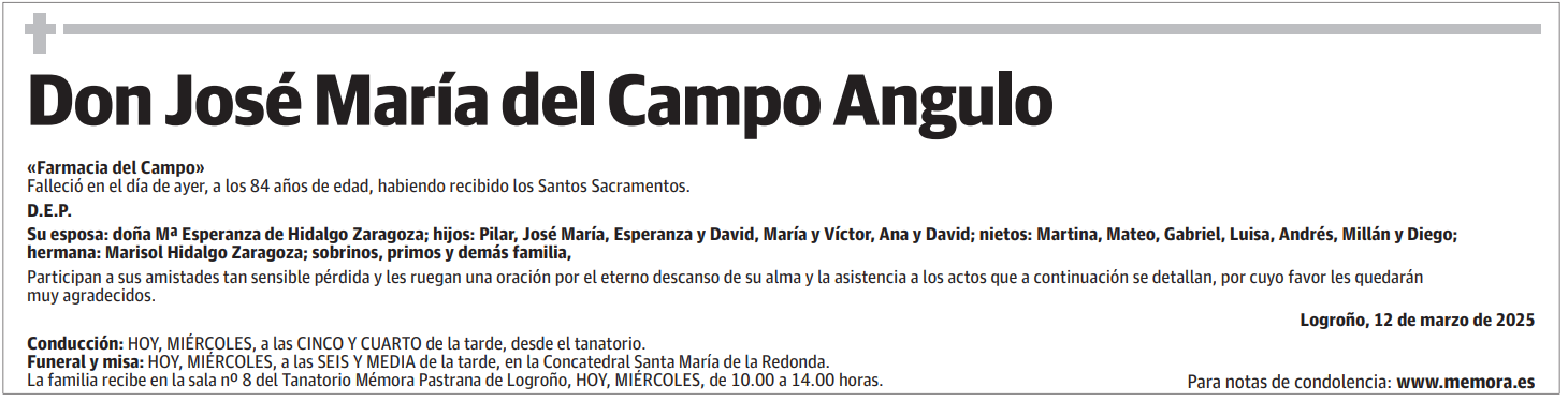 Don José María del Campo Angulo