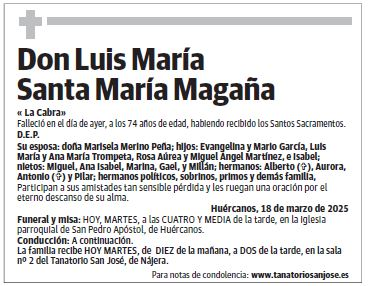 Don Luis María Santa María Magaña