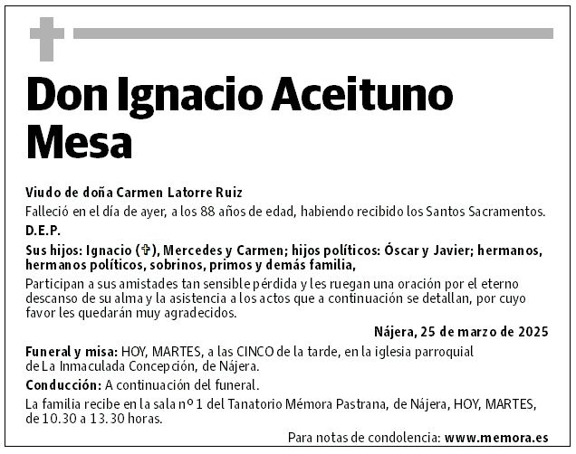 Don Ignacio Aceituno Mesa