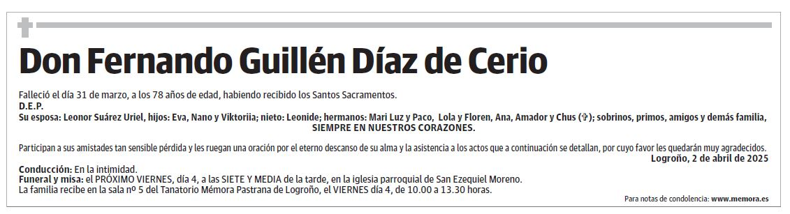 Don Fernando Guillén Díaz de Cerio