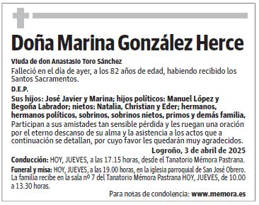 Doña Marina González Herce