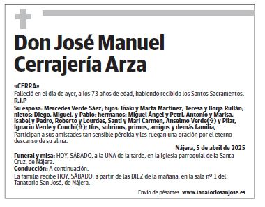 Don José Manuel Cerrajería Arza