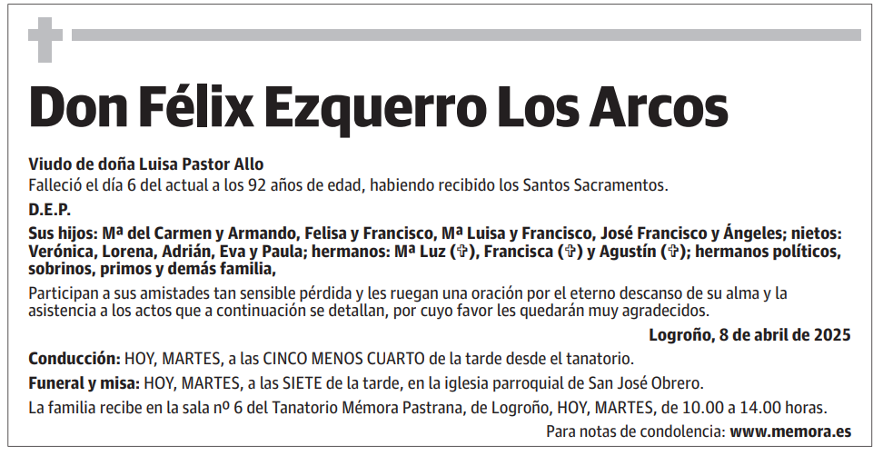 Don Félix Ezquerro Los Arcos