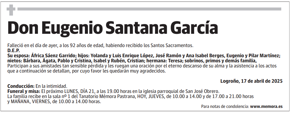 Don Eugenio Santana García
