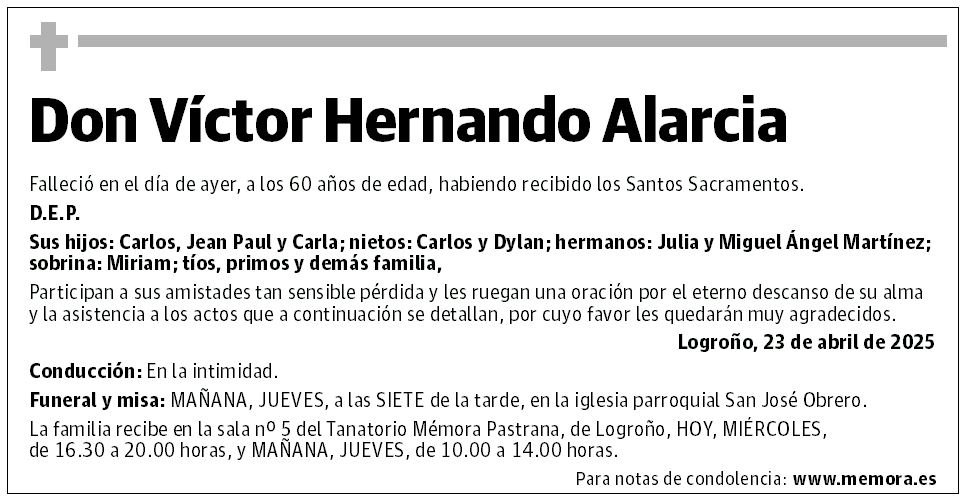 Don Víctor Hernando Alarcia