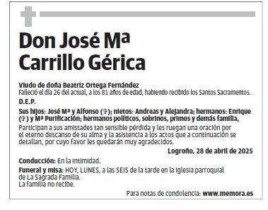 Don José Mª Carrillo Gérica