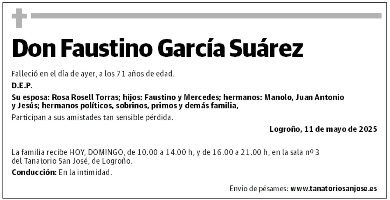Don Faustino García Suárez