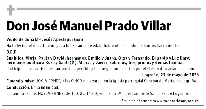 Don José Manuel Prado Villar