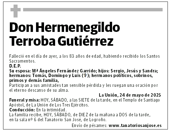 Don Hermenegildo Terroba Gutiérrez