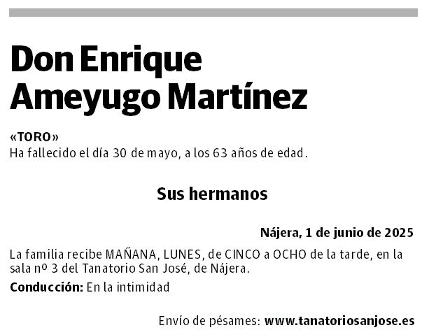 Don Enrique Ameyugo Martínez
