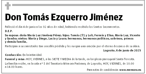 Don Tomás Ezquerro Jiménez