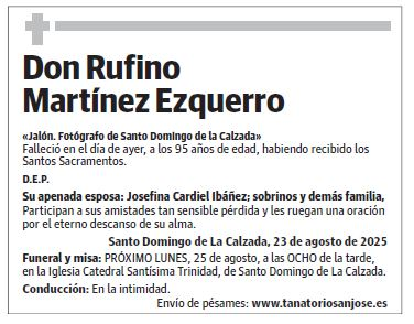 Don Rufino Martínez Ezquerro
