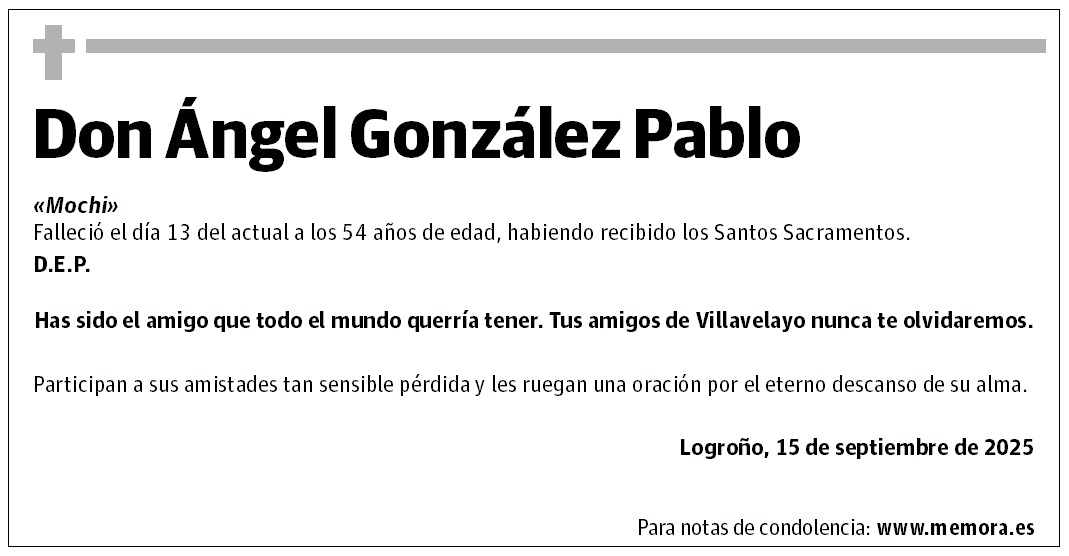 Don Ángel González Pablo