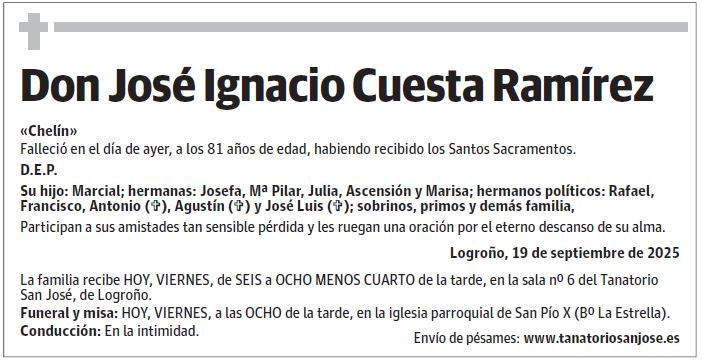 Don José Ignacio Cuesta Ramírez