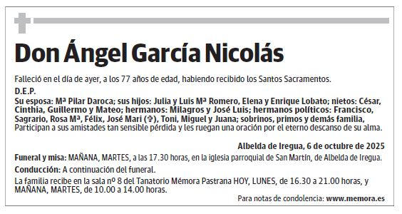 Don Ángel García Nicolás