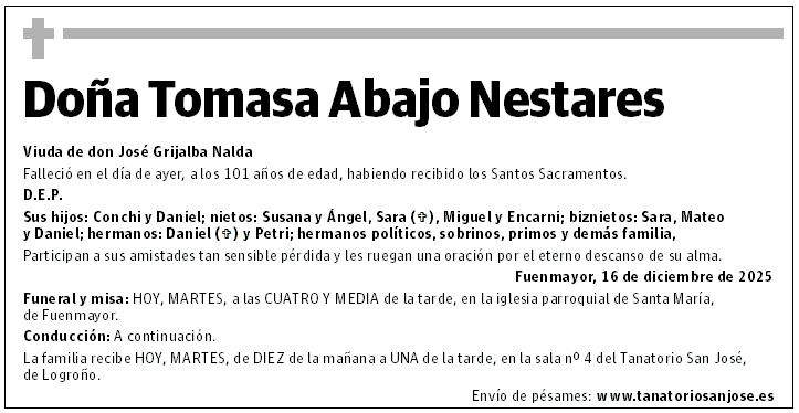 Doña Tomasa Abajo Nestares