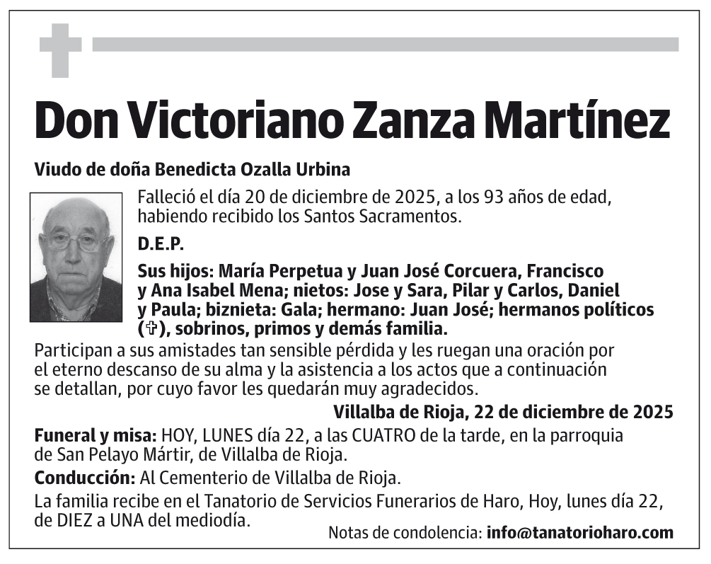 Don Victoriano Zanza Martínez