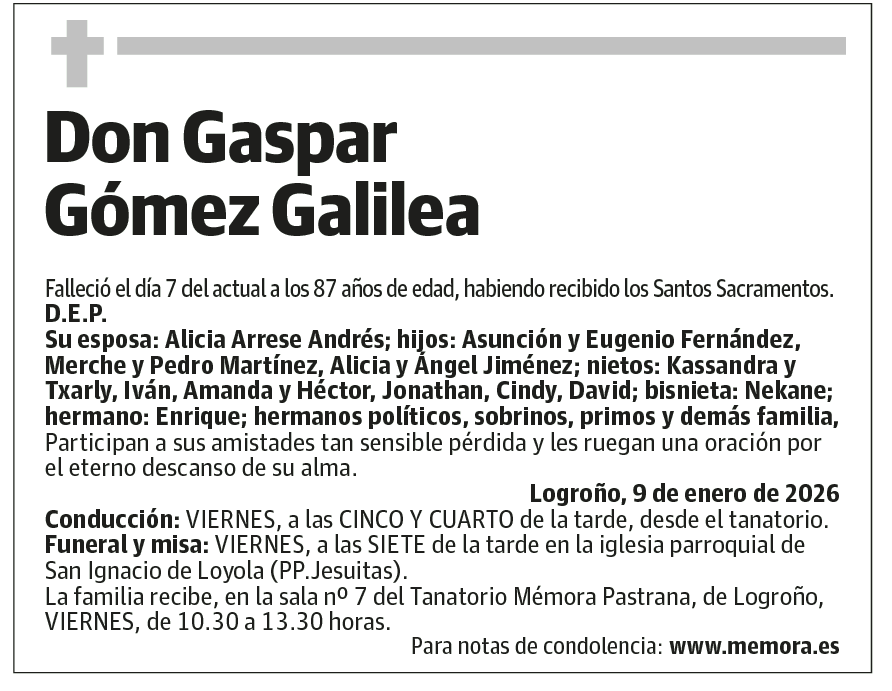 Don Gaspar Gómez Galilea