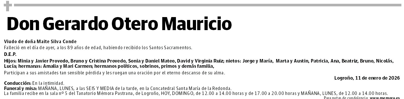 Don Gerardo Otero Mauricio