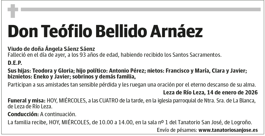 Don Teófilo Bellido Arnáez