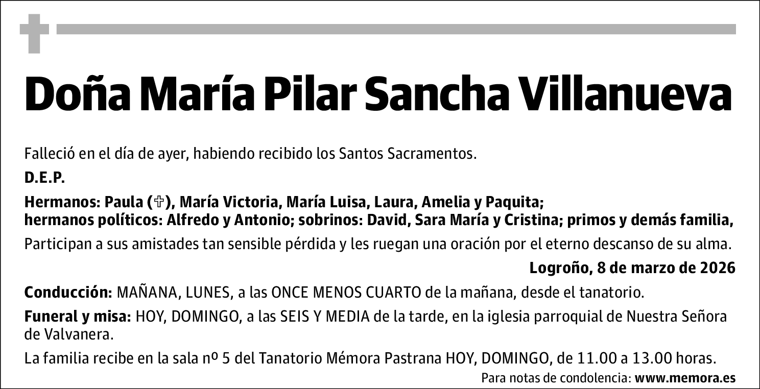 María Pilar Sancha Villanueva