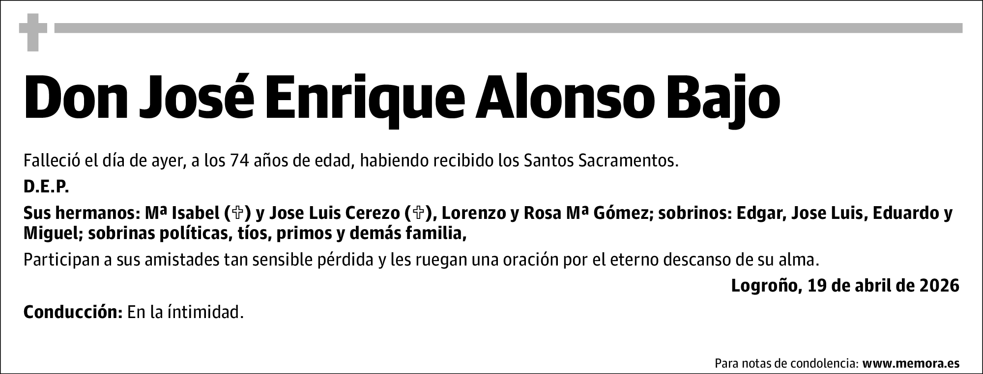 José Enrique Alonso Bajo