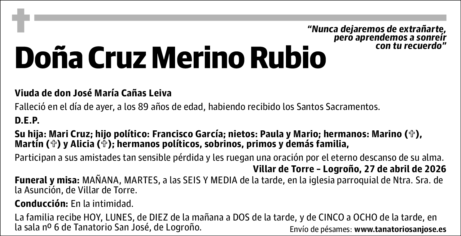 Cruz Merino Rubio