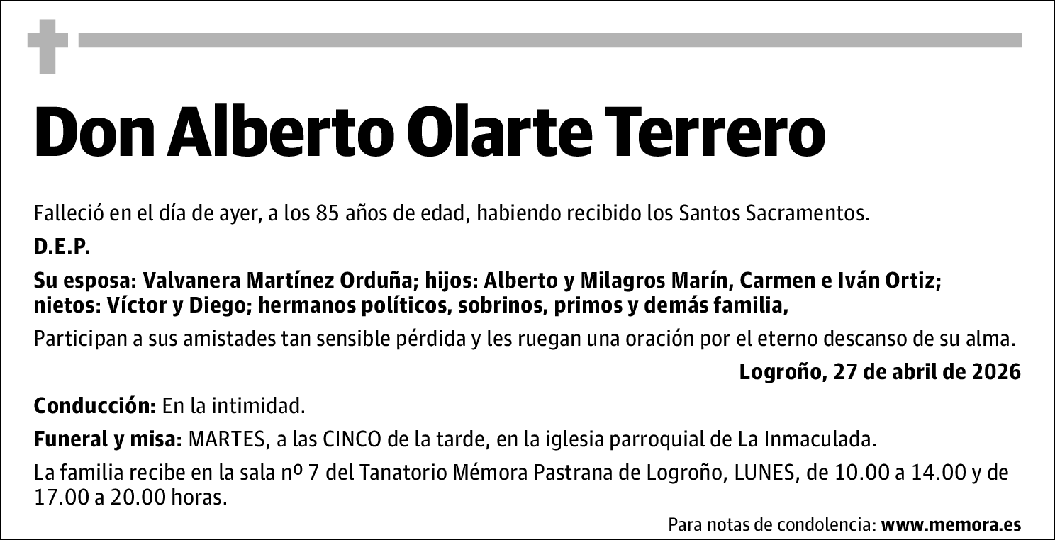 Alberto Olarte Terrero