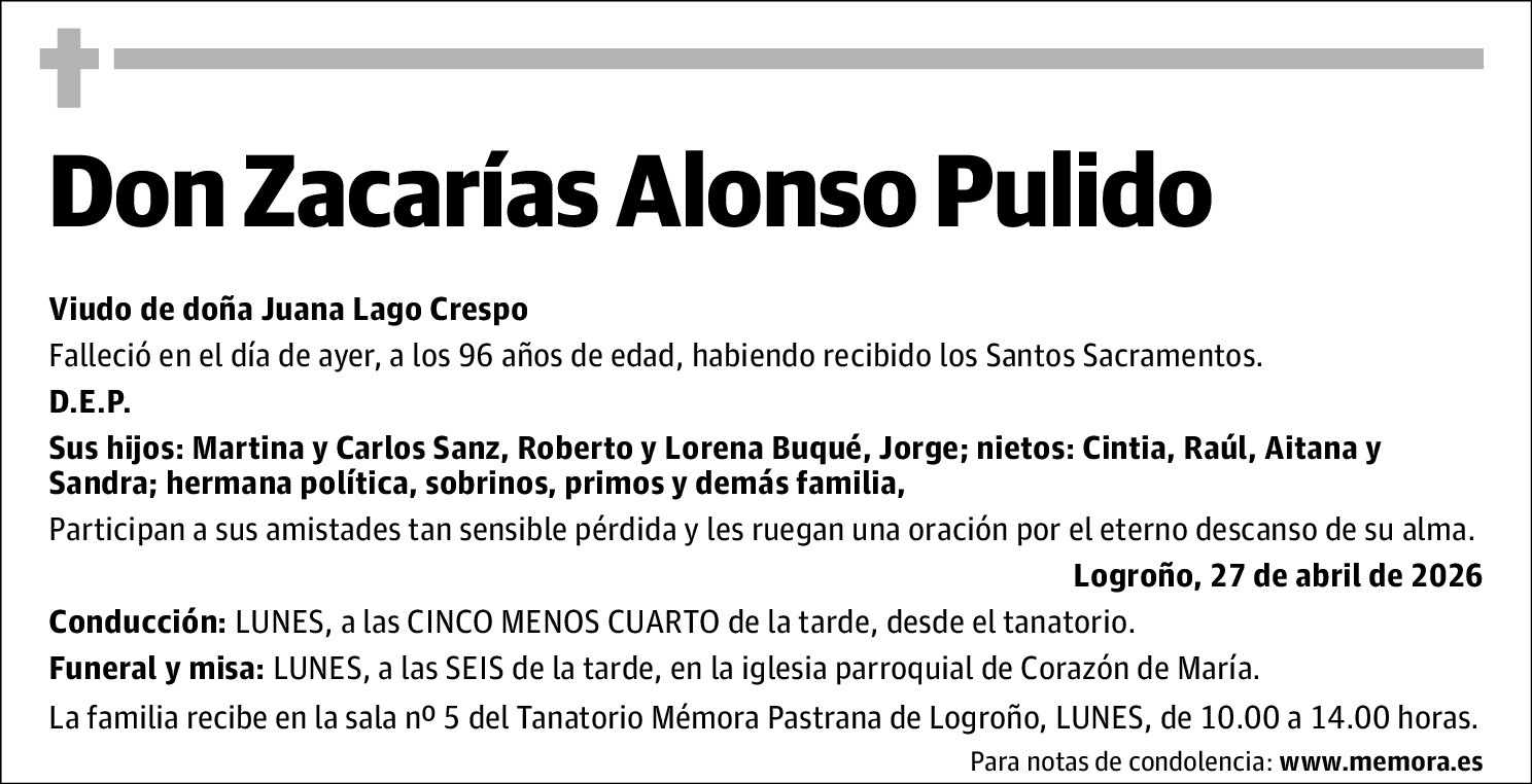 Zacarías Alonso Pulido