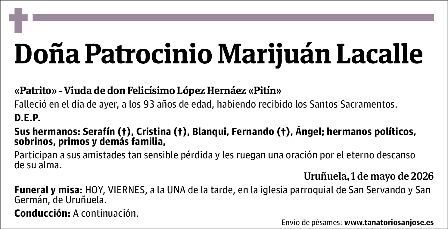 Patrocinio Marijuán Lacalle
