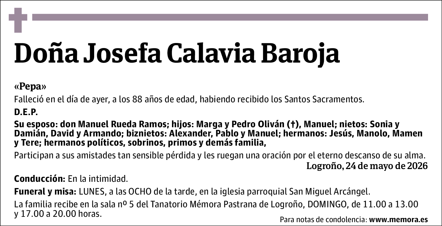 Josefa Calavia Baroja