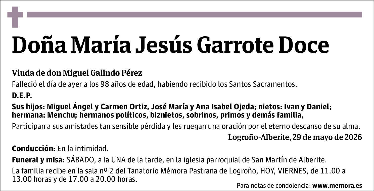 María Jesús Garrote Doce
